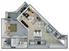 one bedroom one bathroom floor plan options in our luxury apartments in midland